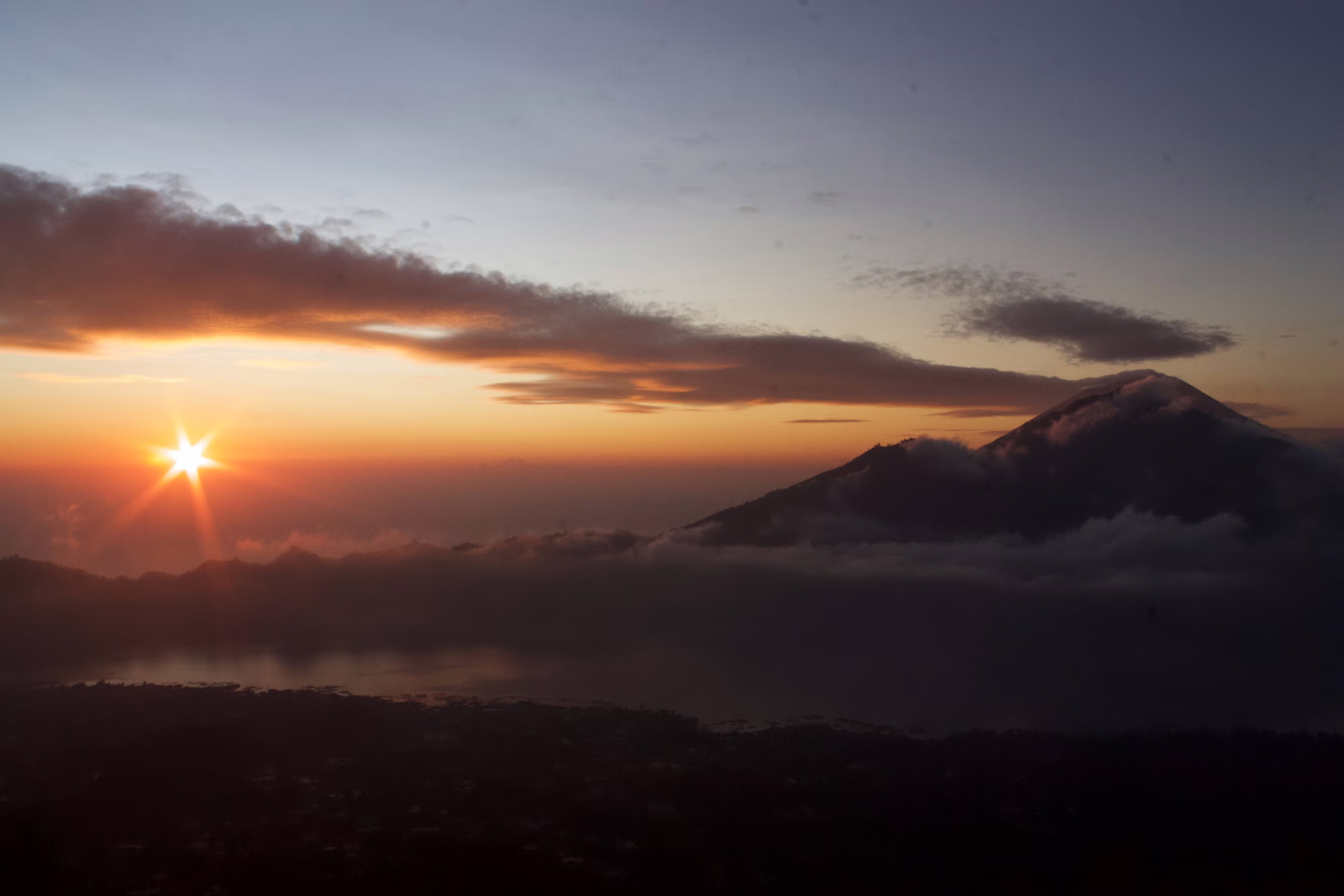 Mount Batur volcano hiking sunrise trek Bali